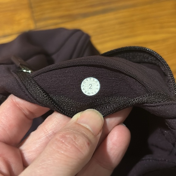 Lululemon Fast As Fleece Tight 28" Purple size 2 Running Reflective - Picture 4 of 8